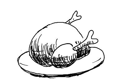 ご馳走感たっぷり チキンの丸焼き(ローストチキン)